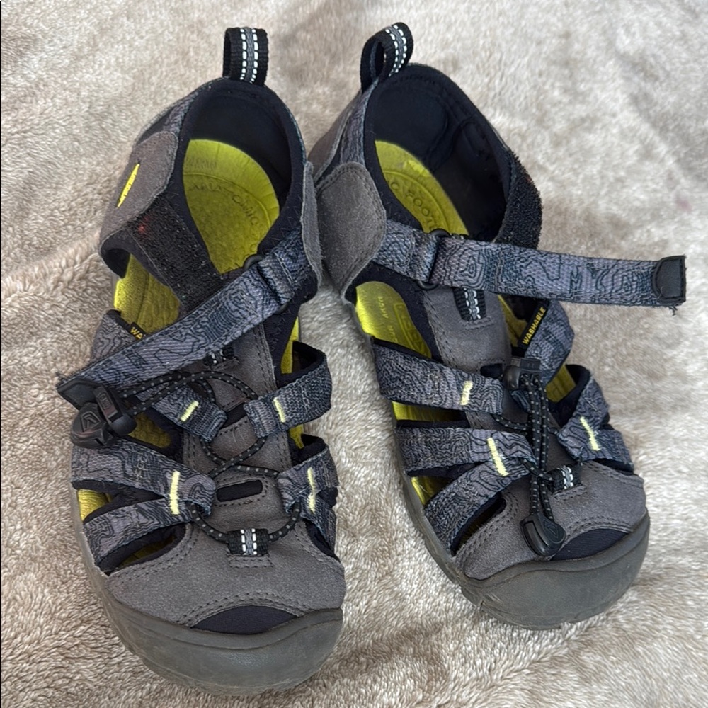 Gray Kids Sandals